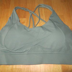 Lykoxa Strappy Sports Bra w/Removable Cups, Mint, XXL